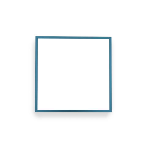 čtvercový tvar topného panelu, železné provedení - modré barevné provedení