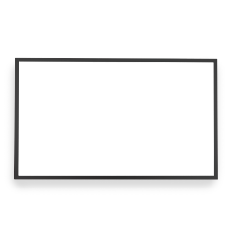 čtvercový tvar topného panelu, železné provedení - černé barevné provedení