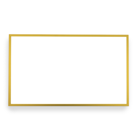 čtvercový tvar topného panelu, železné provedení - žluté barevné provedení